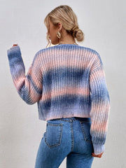 Gradient Color Short Sweater