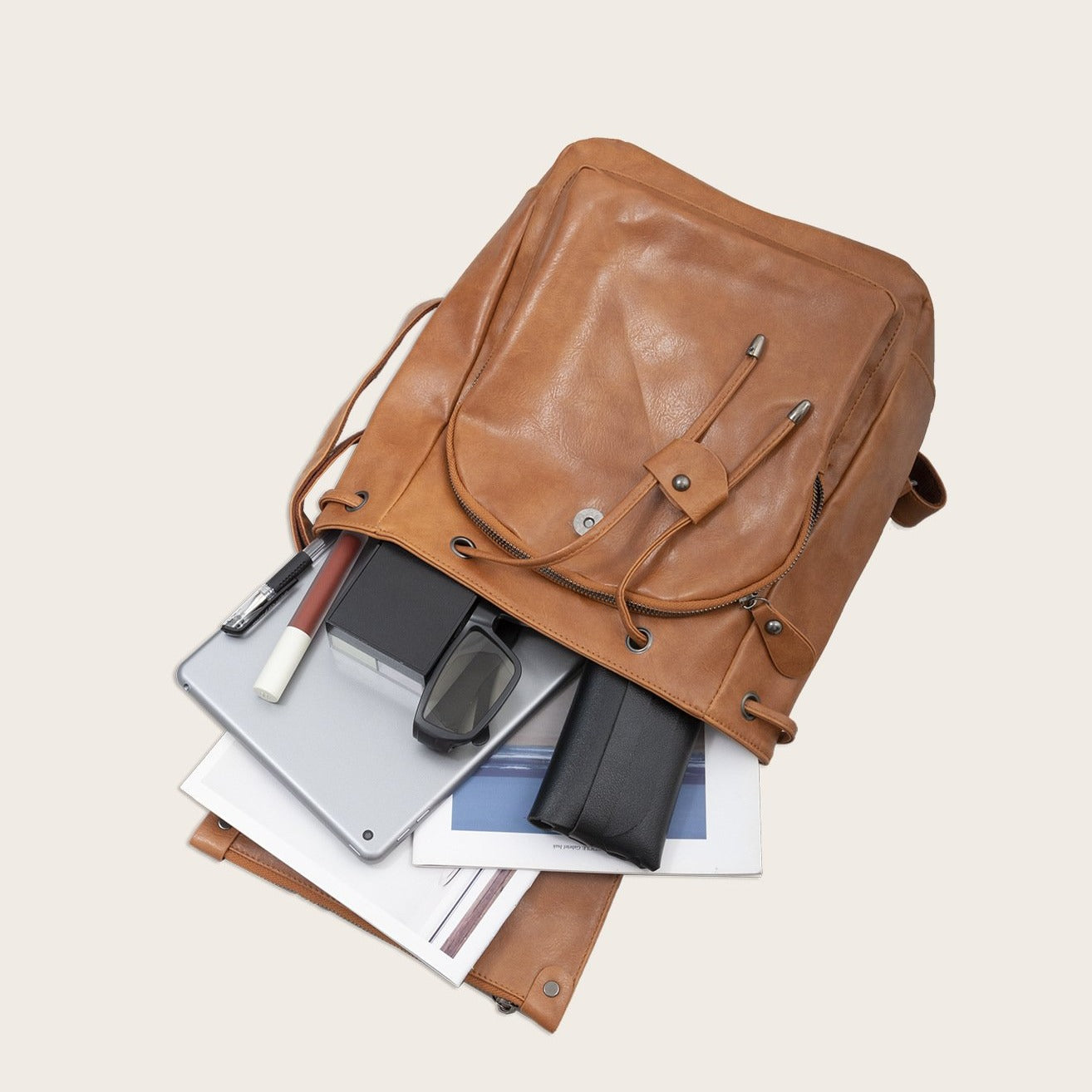 Retro large-capacity backpack