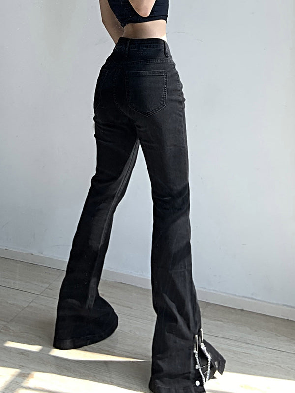 Slim-Jeans mit mittlerer Taille 