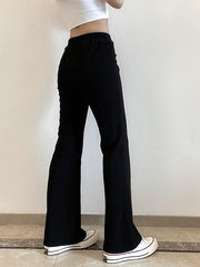 Slim Fit Flared Trousers