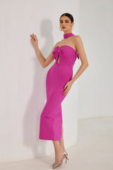 Nadia Strapless Hollow Out Maxi Bandage Dress Set