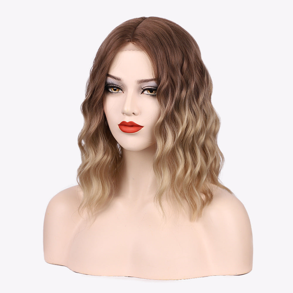 Women's new style short curly hair wig