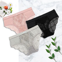 5pack Scallop Trim Lace Panty