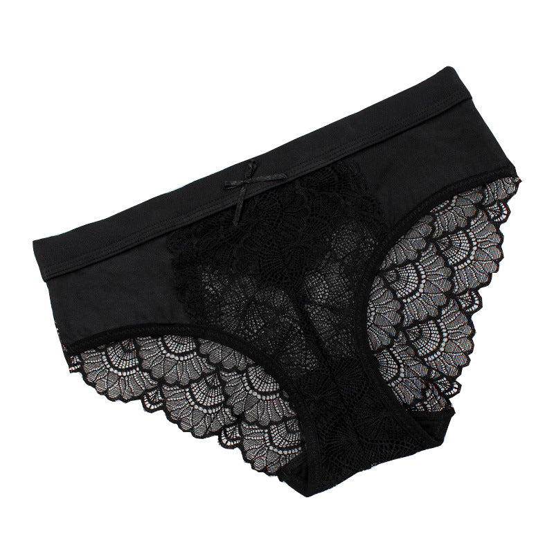 5pack Scallop Trim Lace Panty