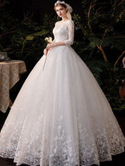 French Simple Light Wedding Dress