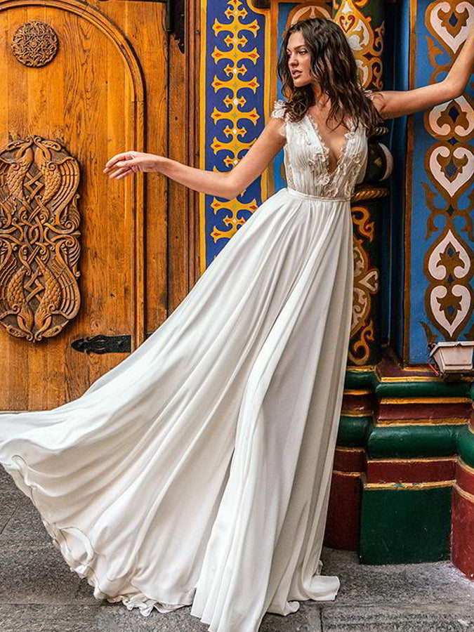 Elegantes ärmelloses Abendkleid 