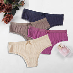 6pack Lace Trim Panty Set