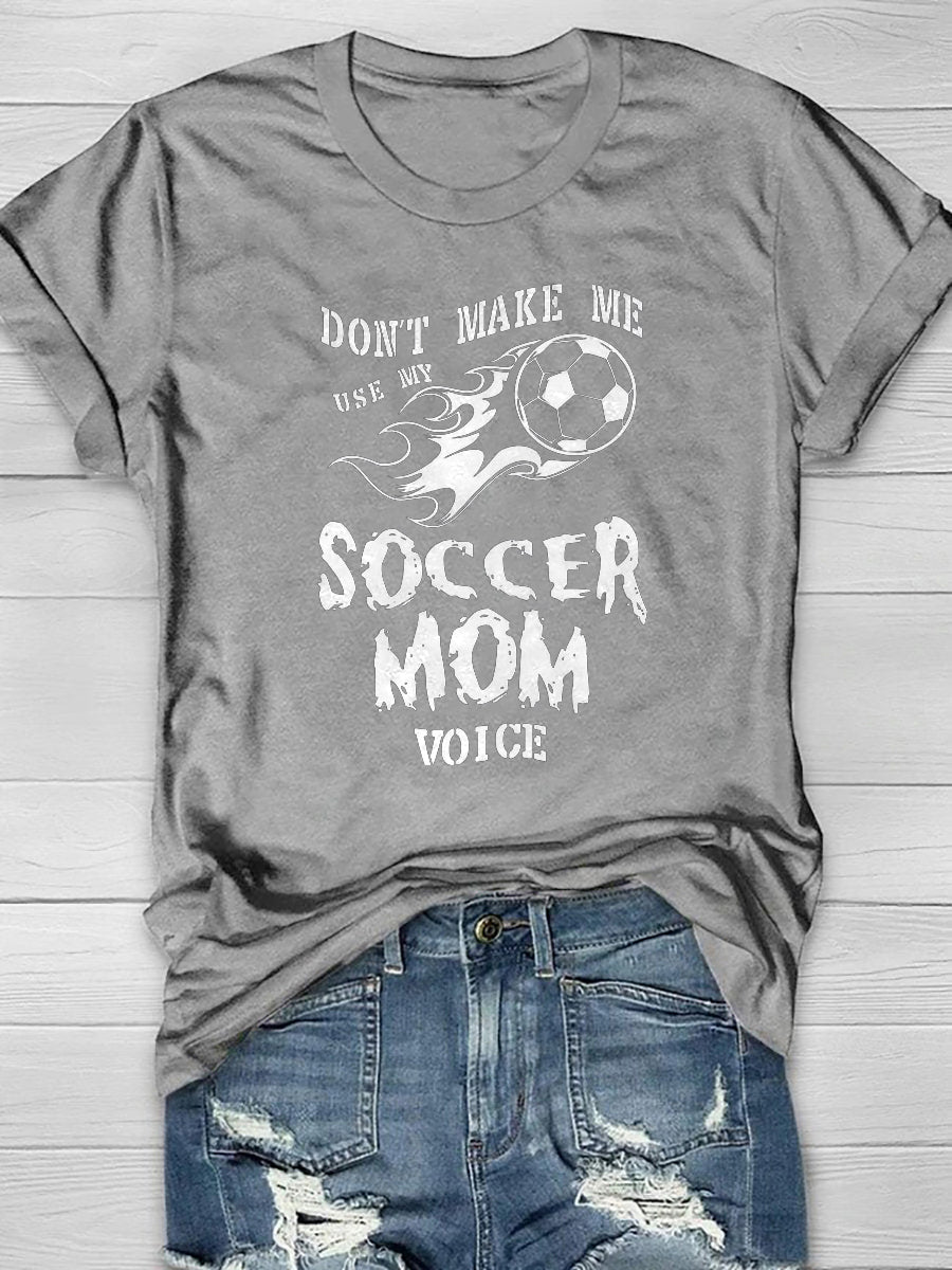 Soccer Graphic Casual Short Sleeve T-Shirt
