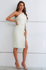 Addison One Shoulder Asymmetric Dress