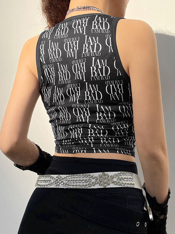 Printed Vintage Style Vest