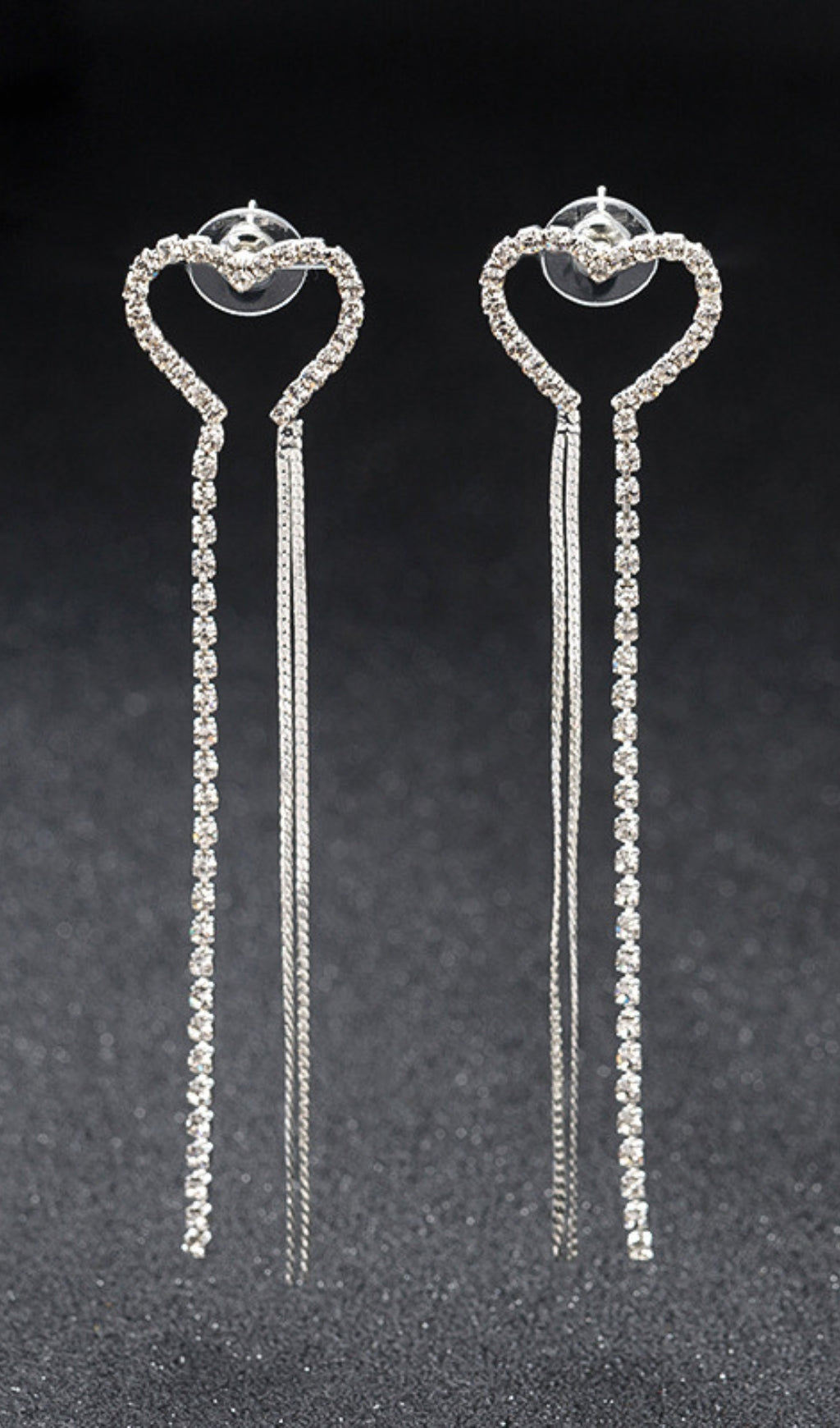 Silver Chain Tassel Earrings