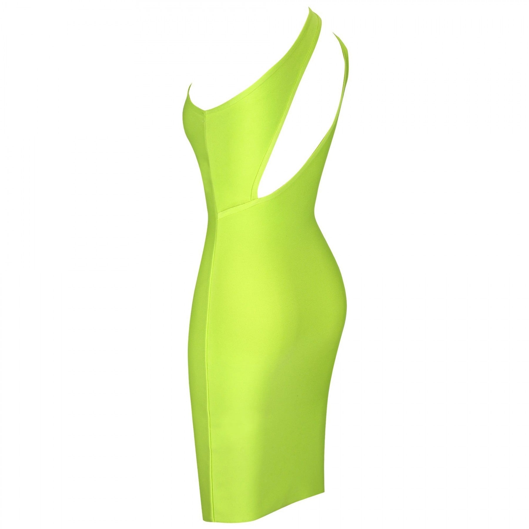 One Shoulder Sleeveless Asymmetrical Mini Bandage Dress PP19120