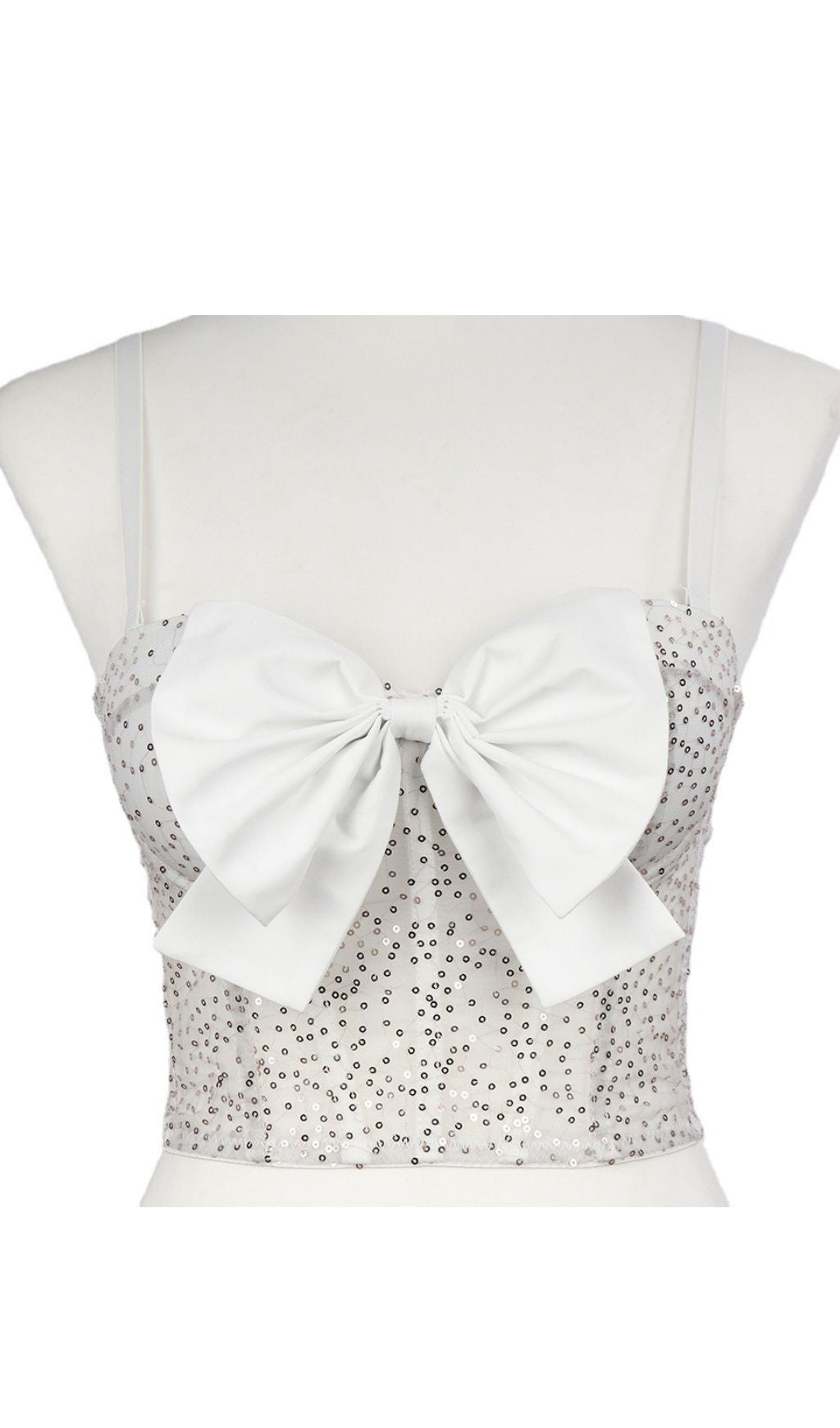 Bandeau-Top mit Riemchen