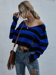 Striped Loose Knit Sweater