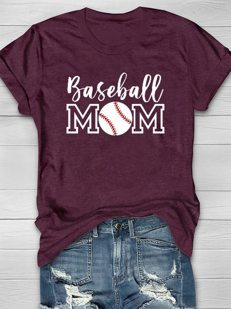 Camiseta de mamá de béisbol