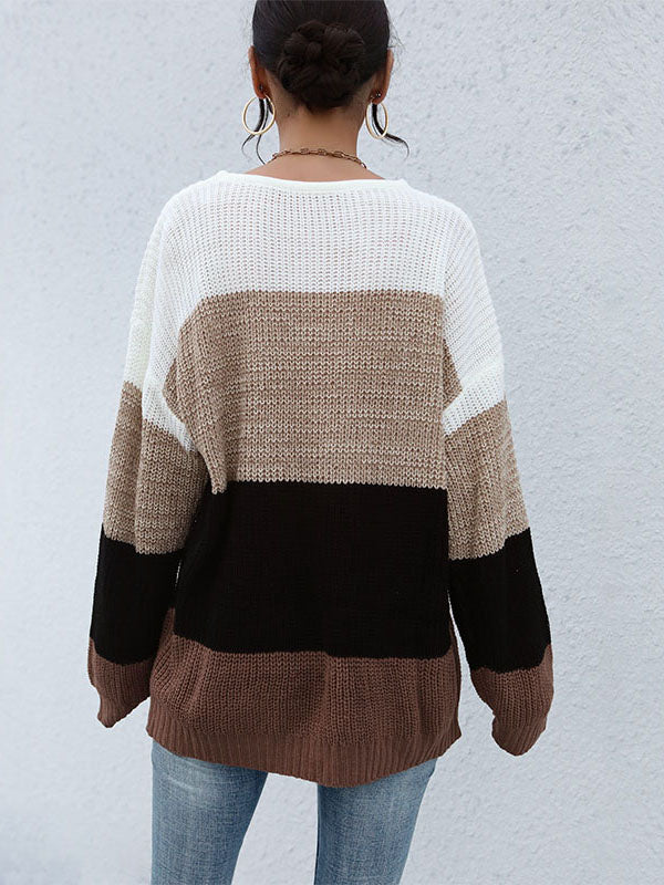 Knitted Crew Neck Sweater