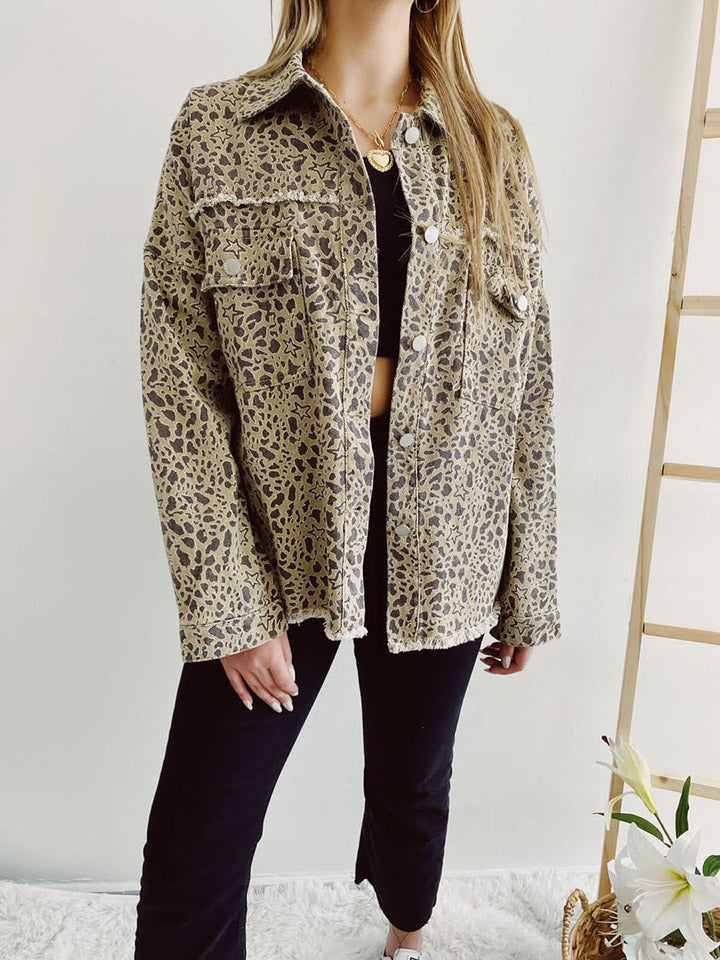 Leopard Star Long Sleeve Jacket