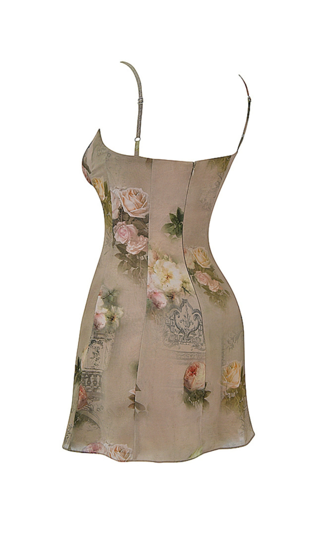 Vintage Blumen Minikleid