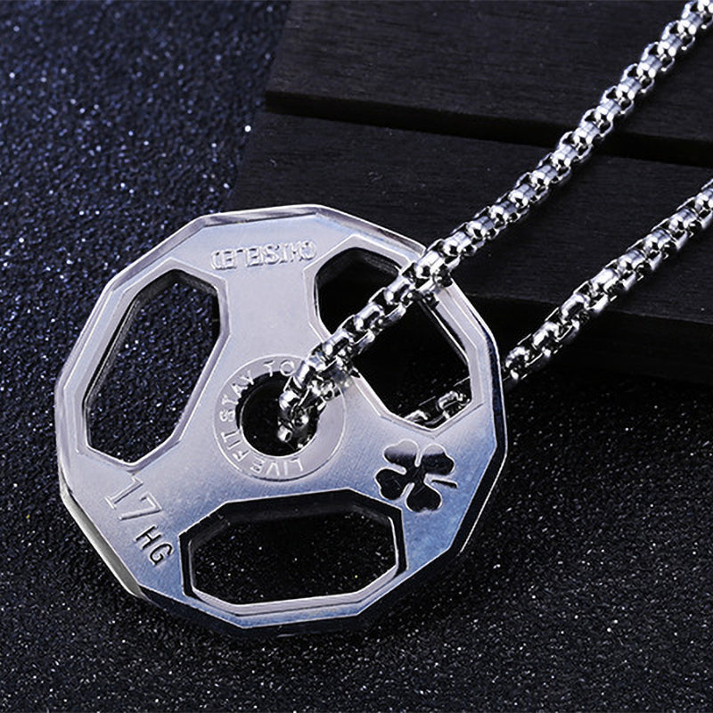 Cool Men's Dumbbell Pendant