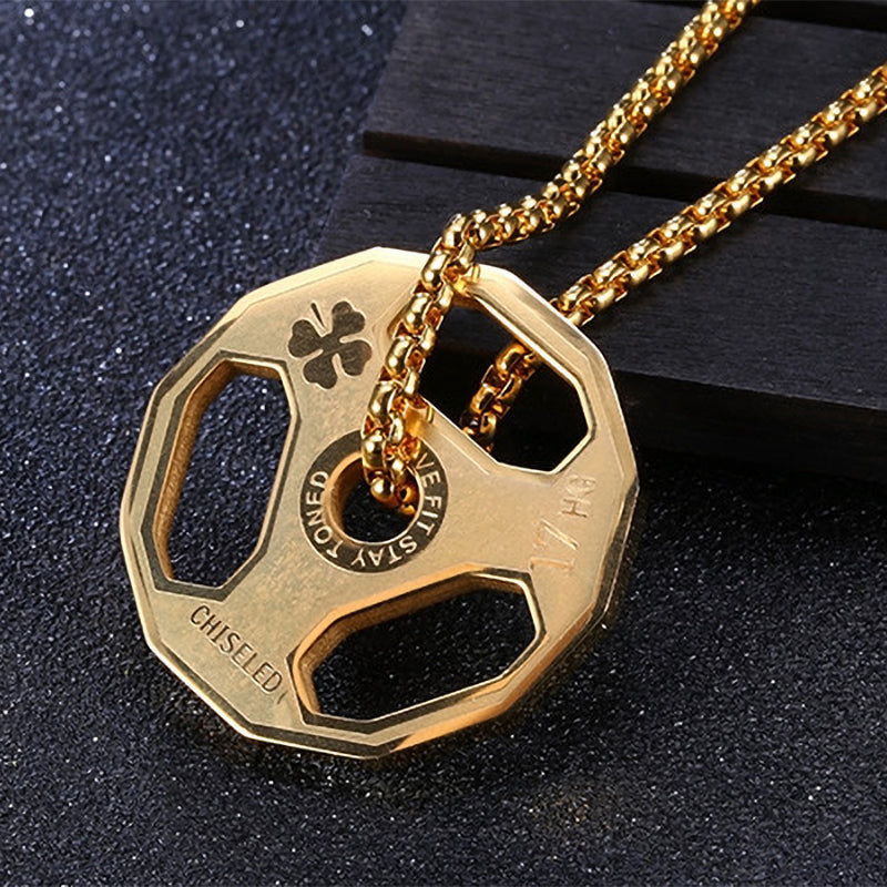 Cool Men's Dumbbell Pendant