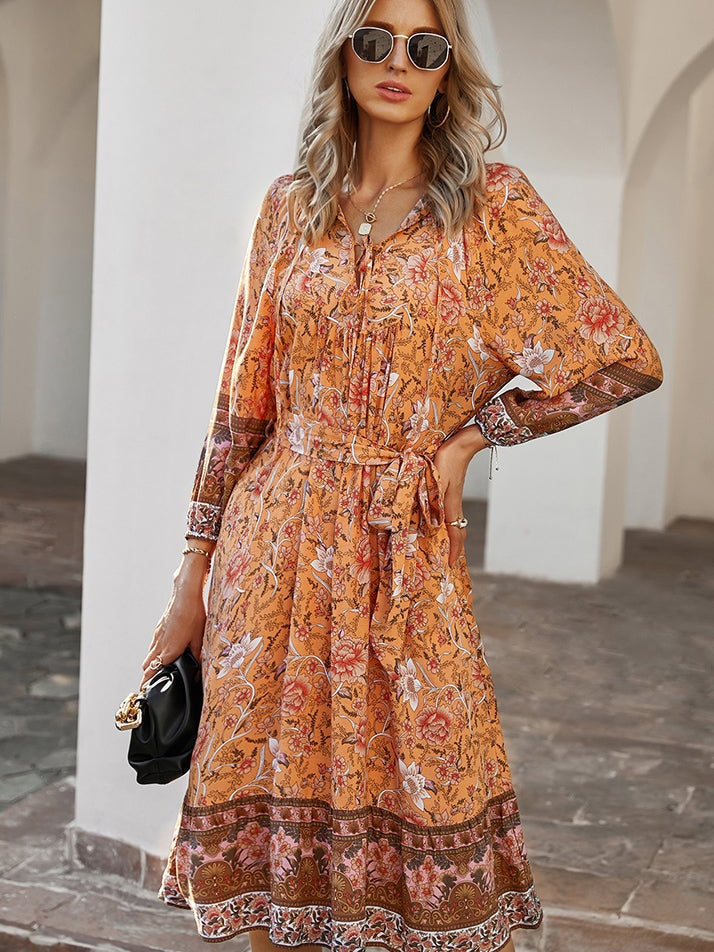 Printed long  Dress