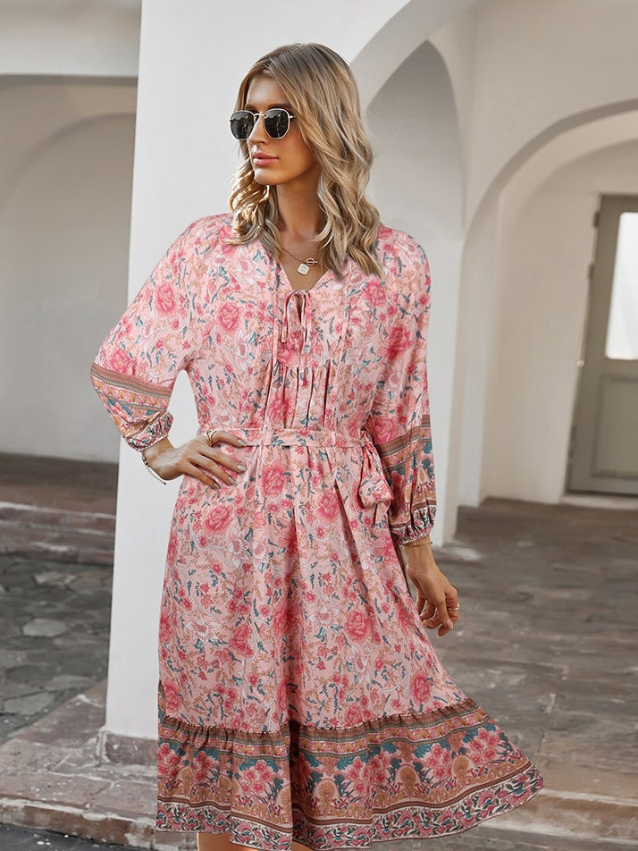 Printed long  Dress