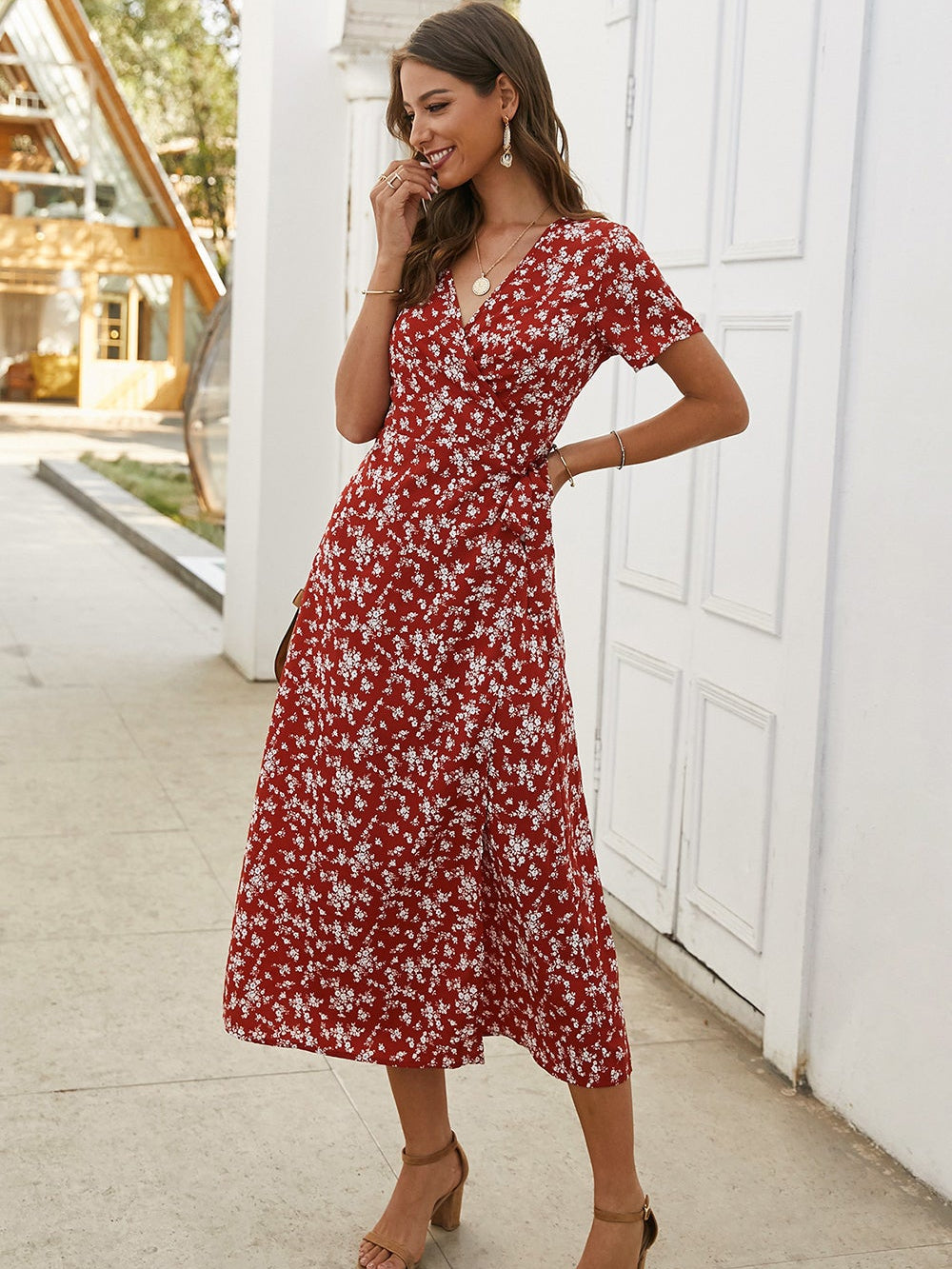 Printed long  Dress