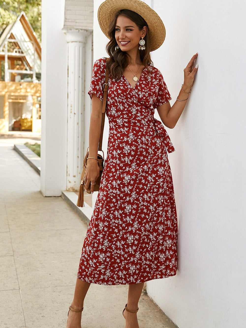 Printed long  Dress