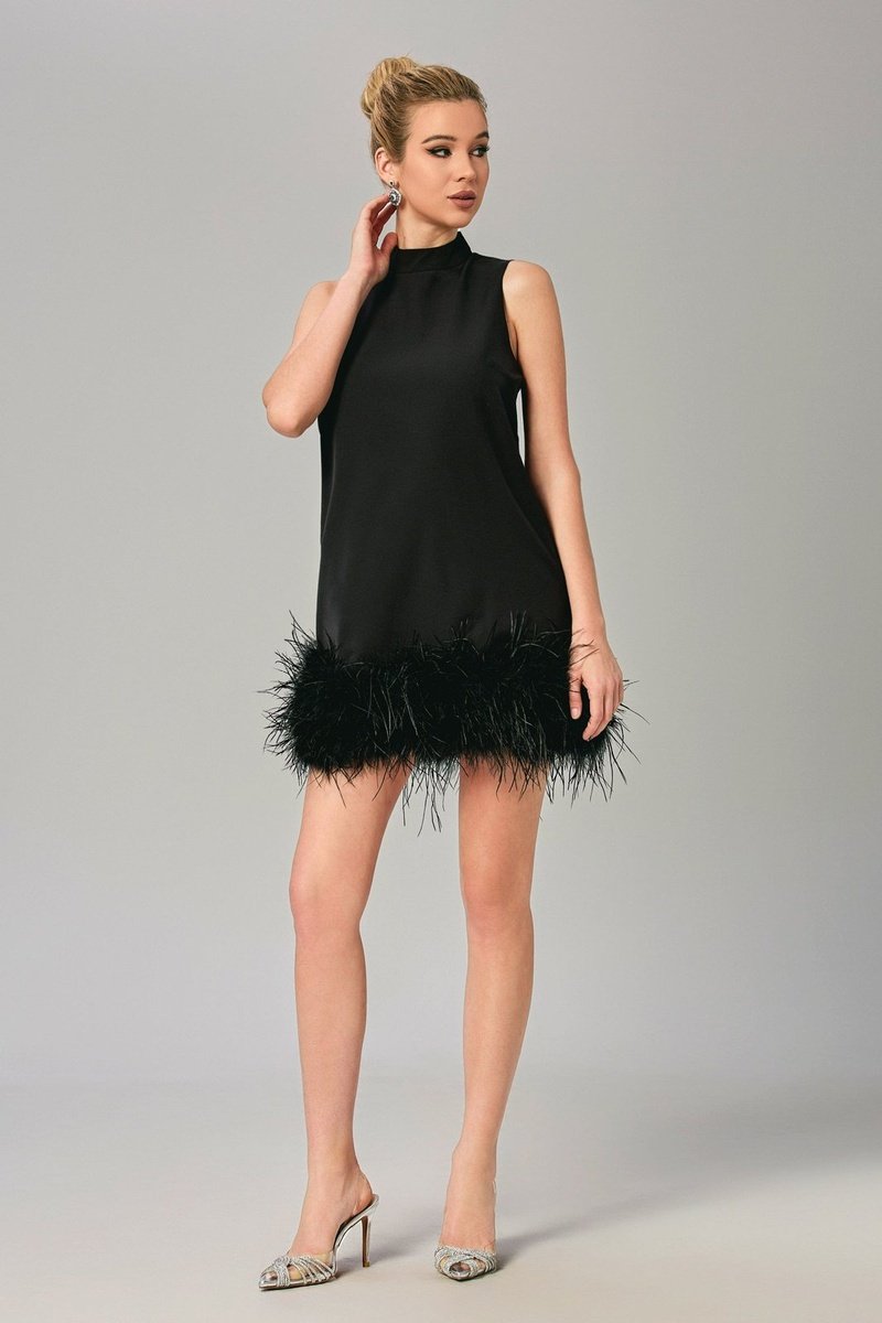 Odell Feather Mini Dress