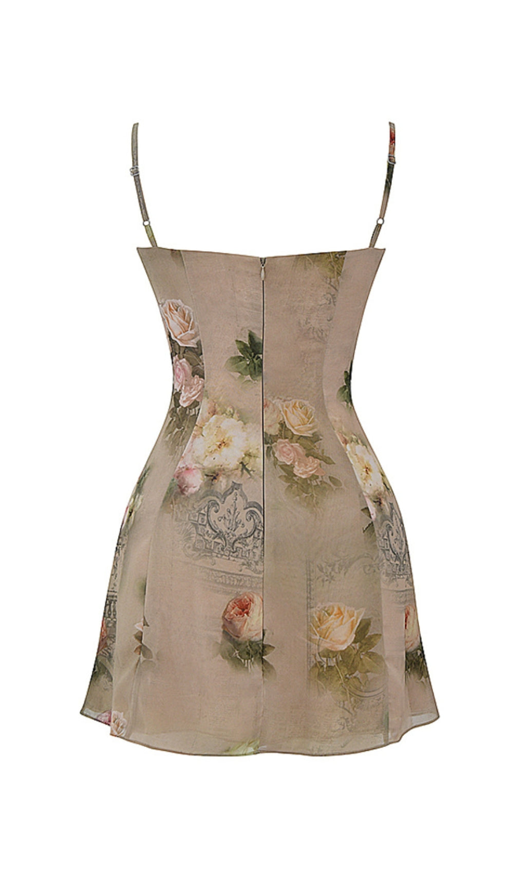 Vintage Blumen Minikleid