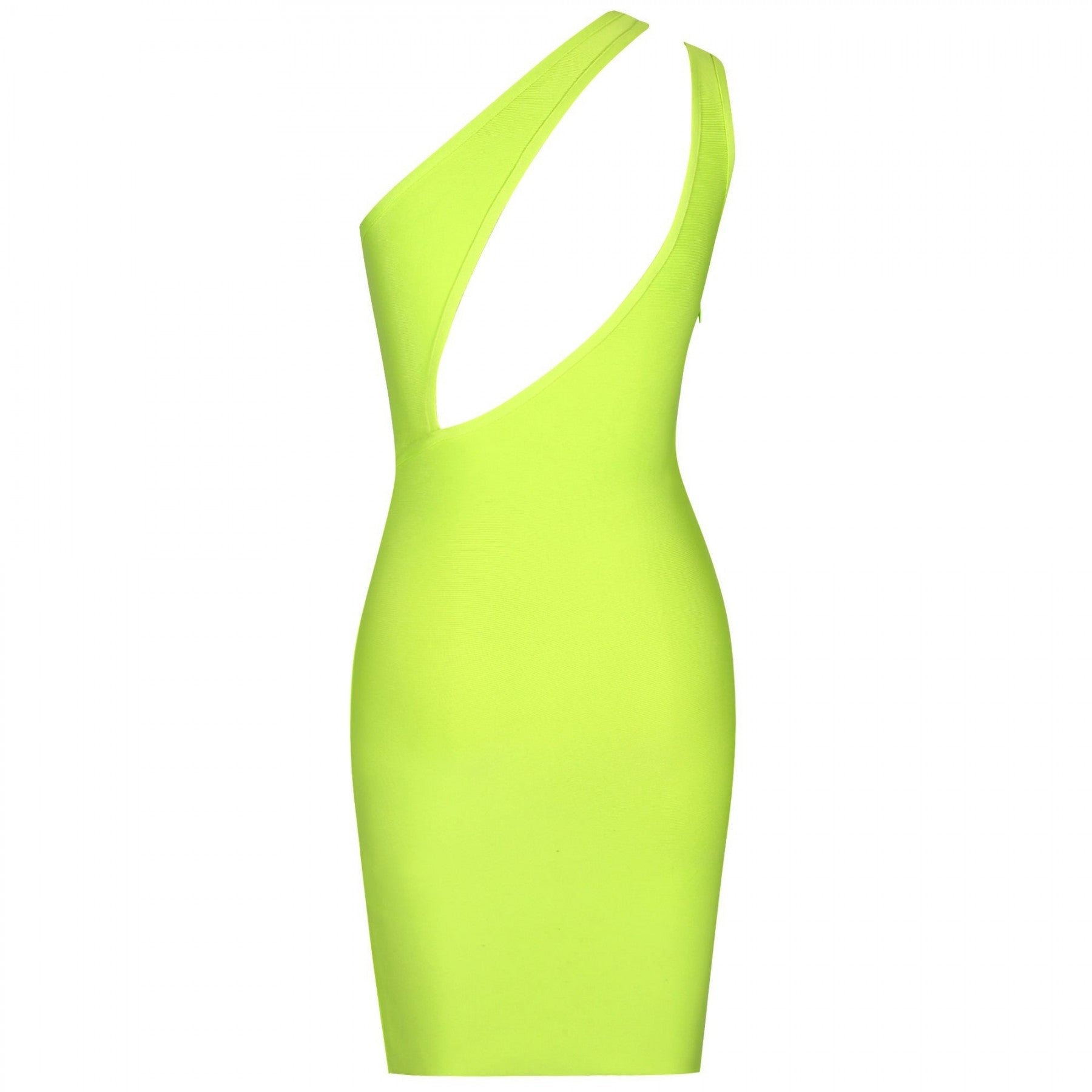 One Shoulder Sleeveless Asymmetrical Mini Bandage Dress PP19120