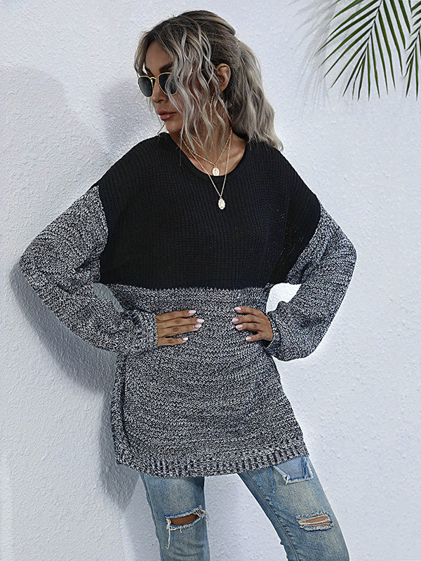 Strickpullover mit Rundhalsausschnitt 