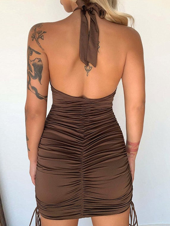 Rown Deep V Slim Dress