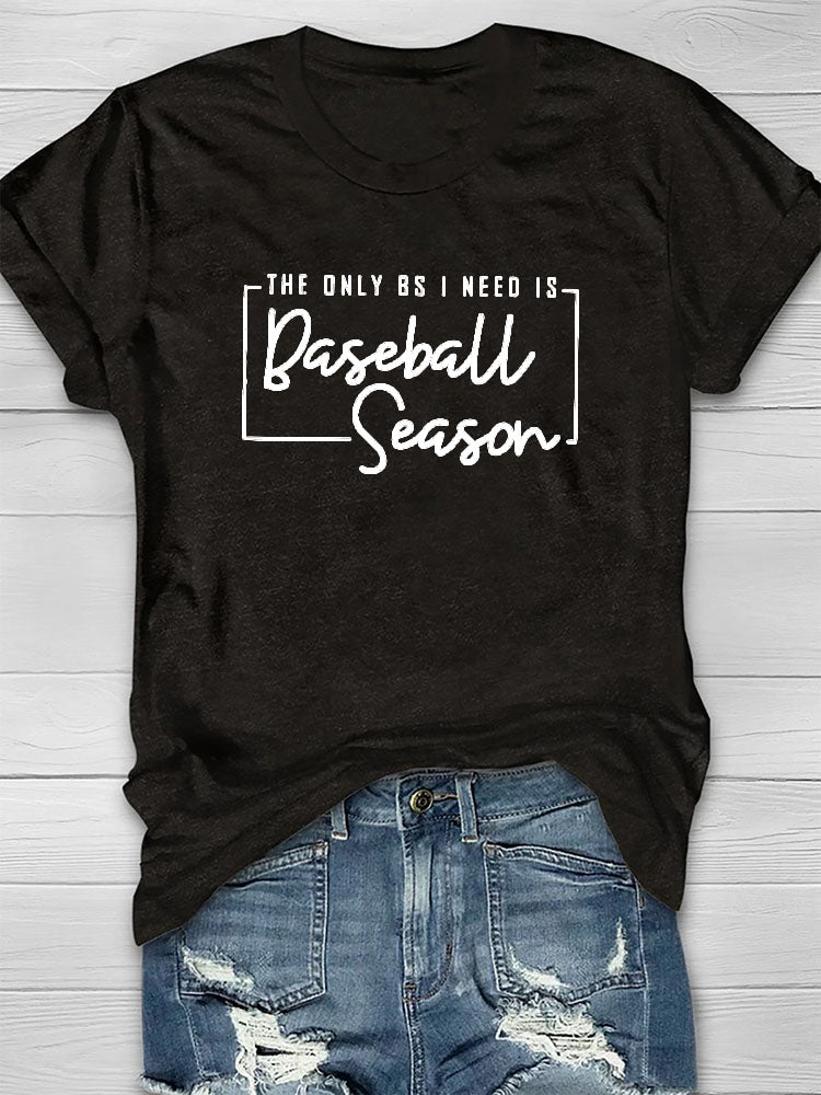 Baseball-Saison-T-Shirt 