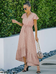 Ruffled Chiffon Dress