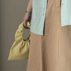 Girl Concave Shape Fold Bag