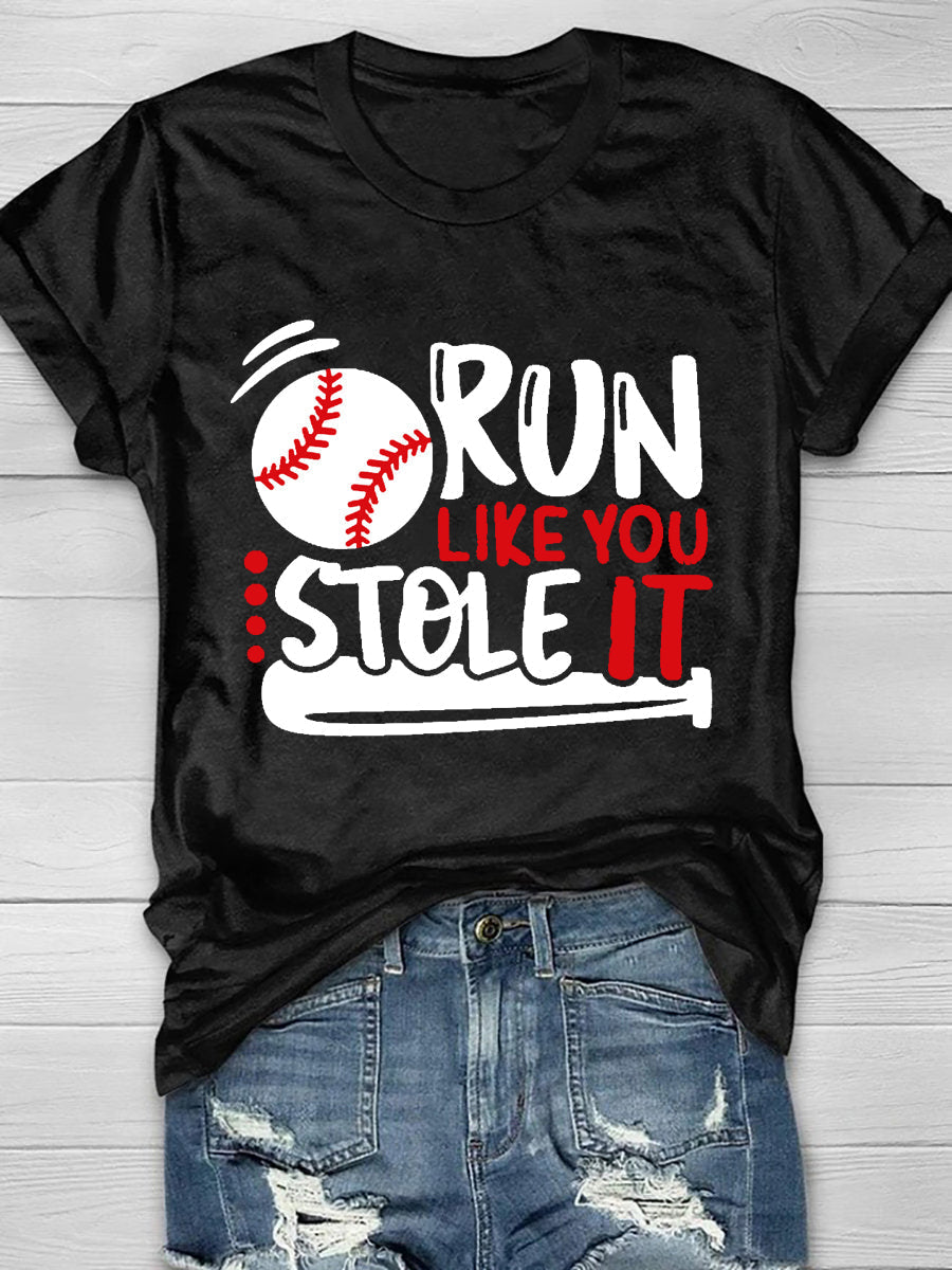 Run Like You Stole It Short Sleeve T-Shirt