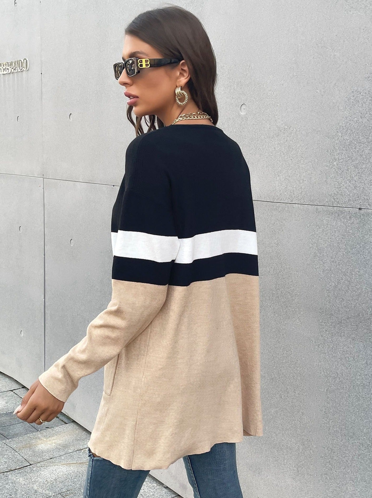 Cardigan Long Sleeve Knitted Sweater