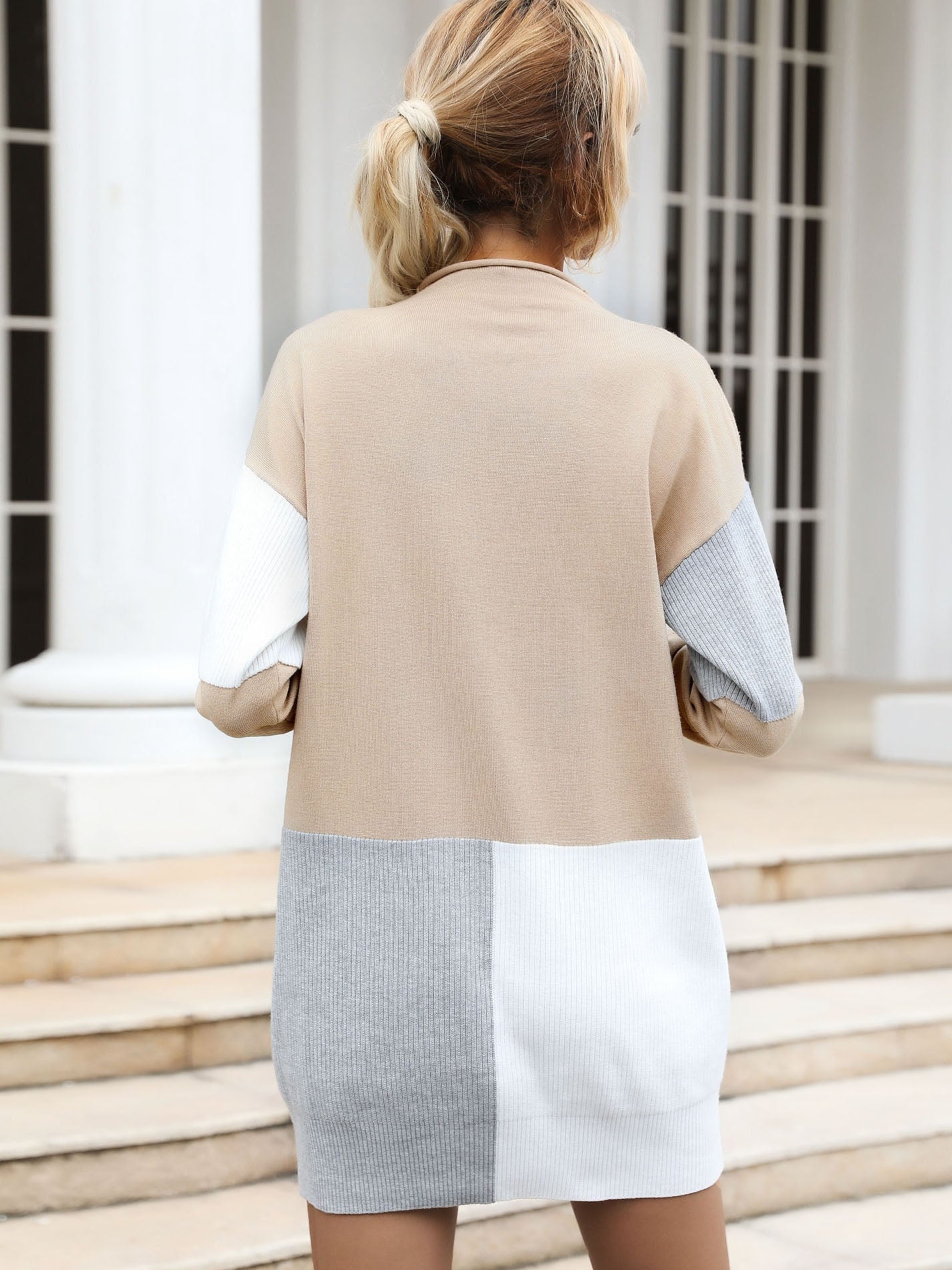 Round Neck Knit Bottoming Sweater Dresses