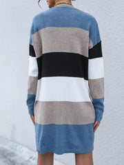 Blue Pullover wool dress