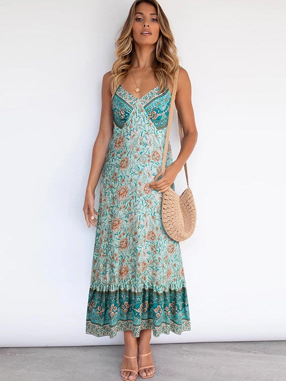Bohemian Sling Floral Dresses