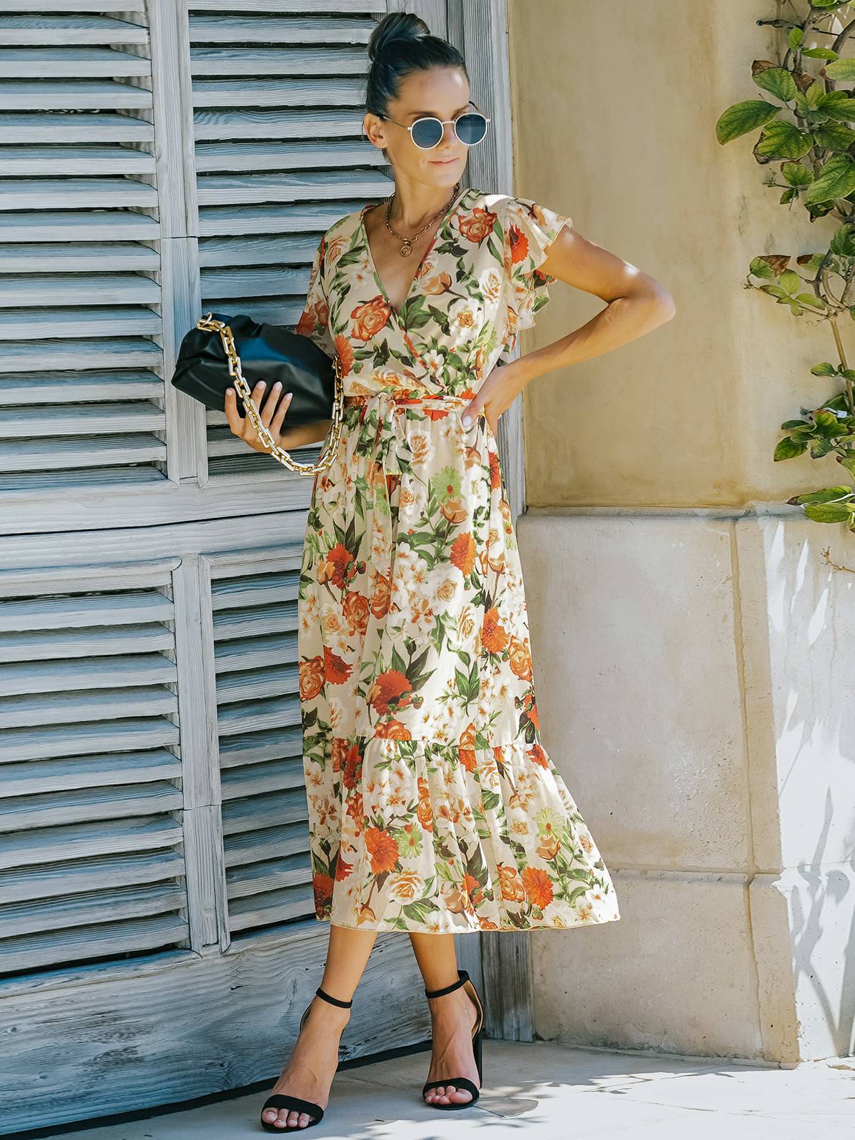 Floral Chiffon Dress