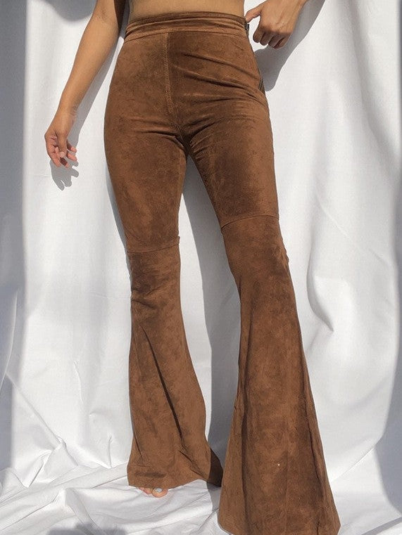 Vintage Brown High Waist Pants