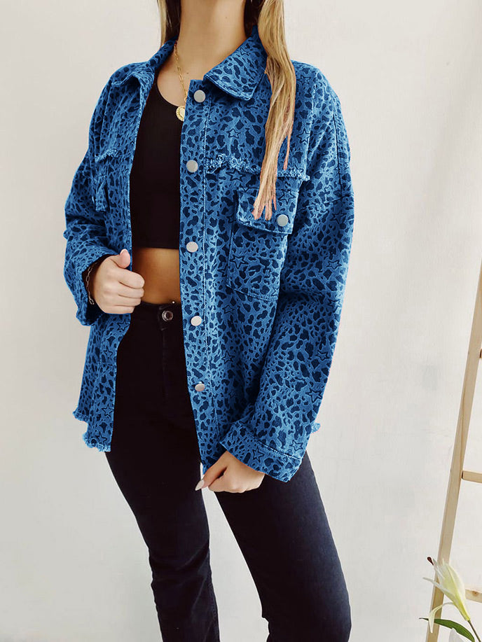 Leopard Star Long Sleeve Jacket