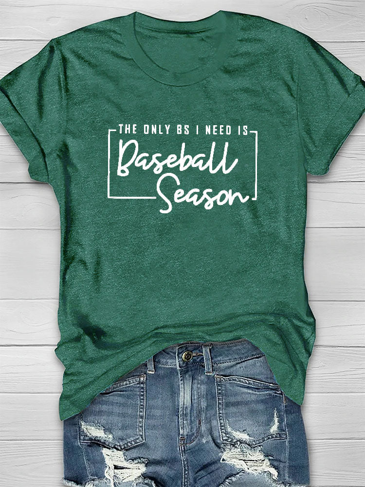 Baseball-Saison-T-Shirt 