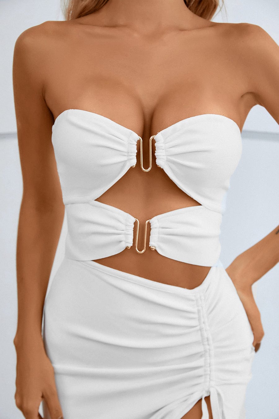 Lolita Off Shoulder Asymmetric Bandage Dress