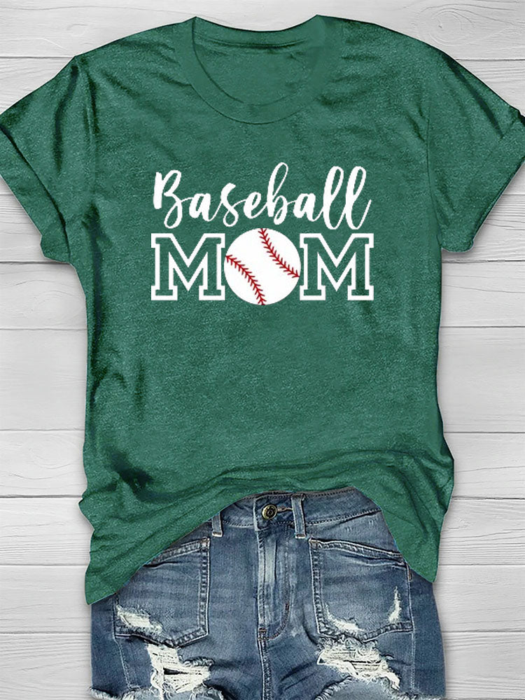 Baseball MOM T-shirt