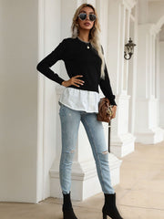 Slim Knitted Two Piece Sweater