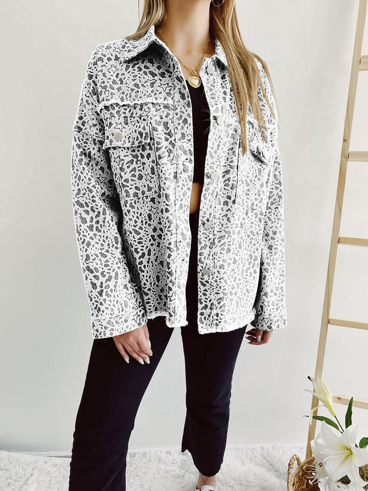 Leopard Star Long Sleeve Jacket