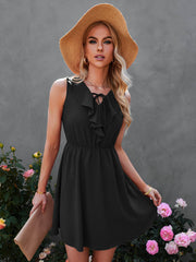 Sleeveless Ruffle Dress